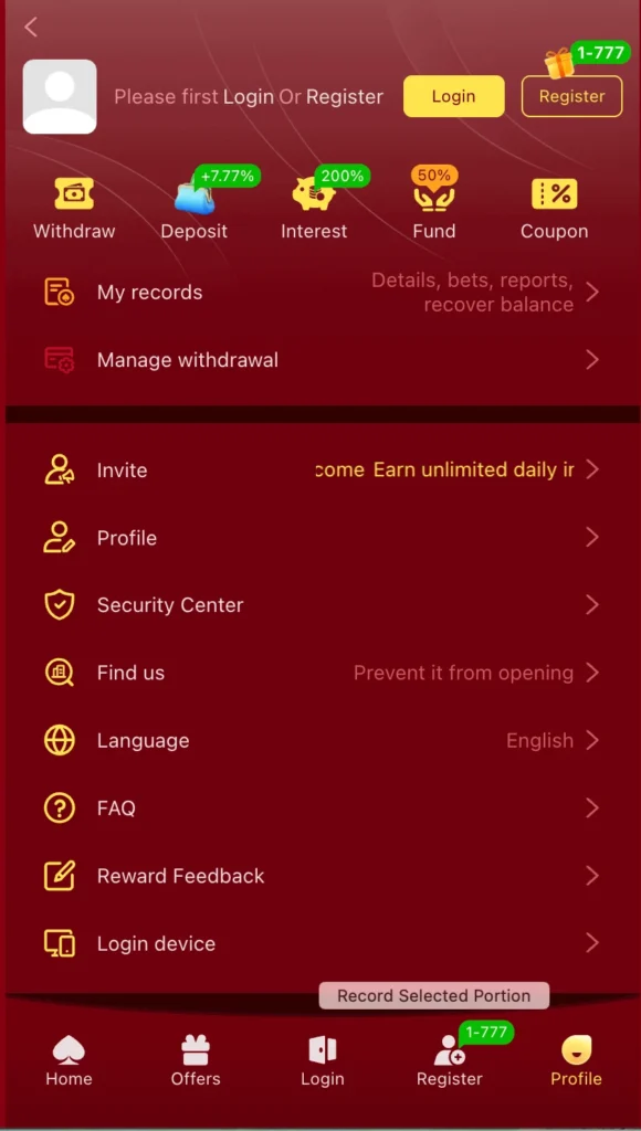 Win 7799 APP